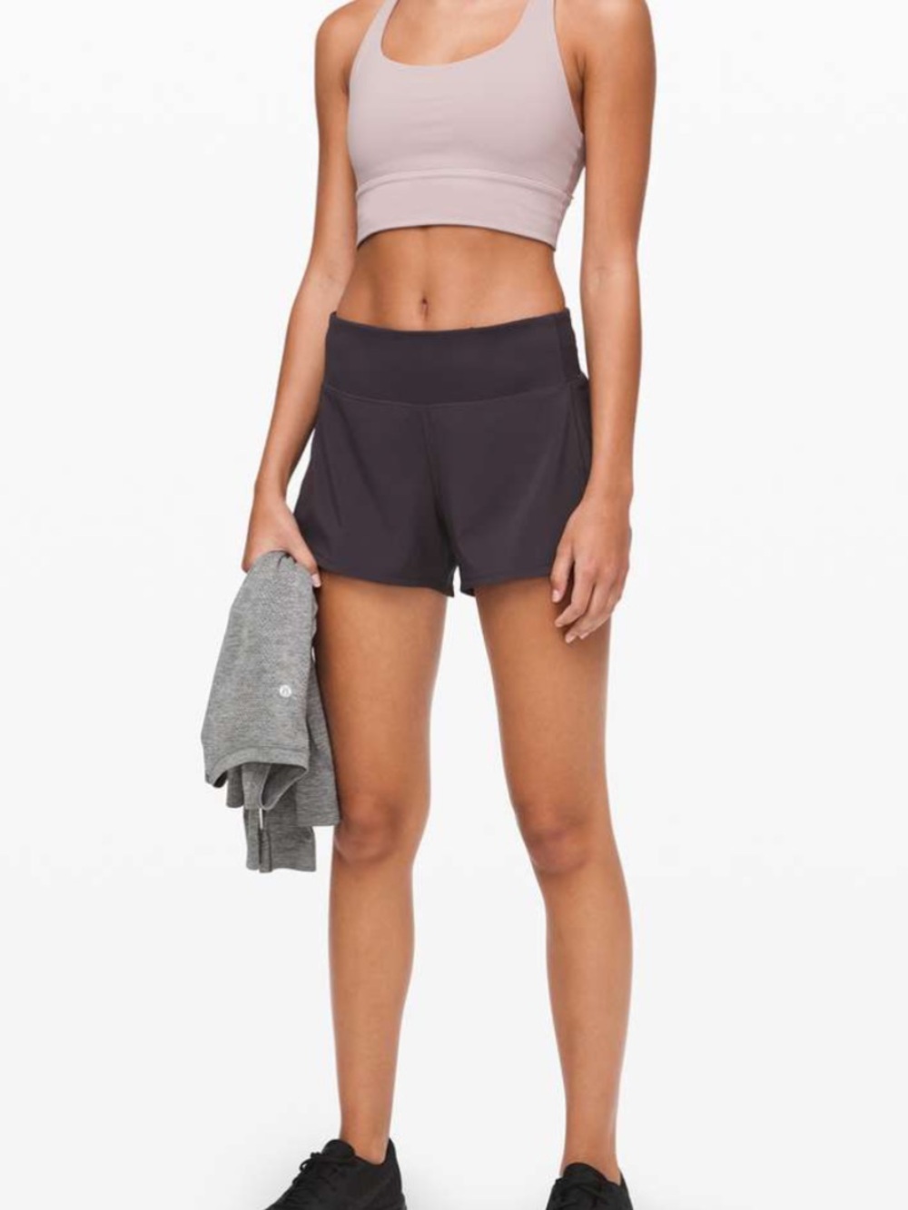 lululemon Black Speed Up Short 4inch Inseam size 14